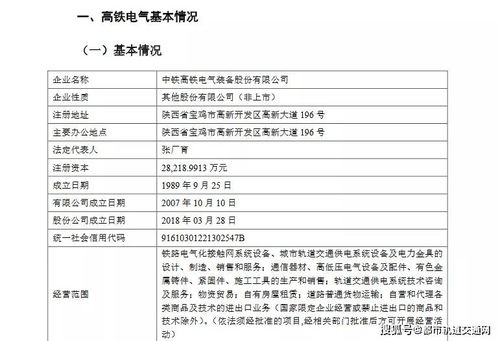 重磅 中国中铁拟分拆中铁高铁电气装备公司至科创板上市